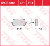 TRW BREMSBELAEGE ROLLER