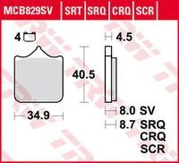 TRW BREMSEBELÆG. SINTER