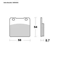 SAITO BRAKE-PADS SINTER