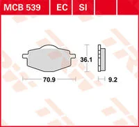 TRW BRAKEPADS ORGAN.