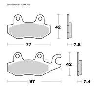 SAITO BRAKE-PADS ORGANIC