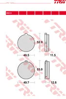 TRW PLAQUETTES DE FREIN