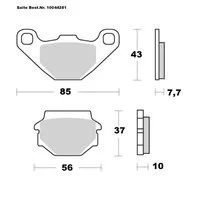 SAITO BRAKE-PADS ORGANIC