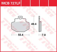 TRW BREMSBELAEGE ROLLER