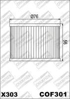 OELFILTER CHAMPION COF301