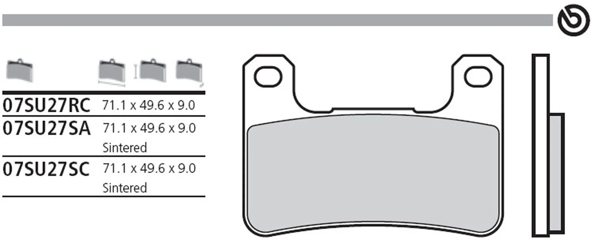 BREMBO BRAKE-PADS FRONT