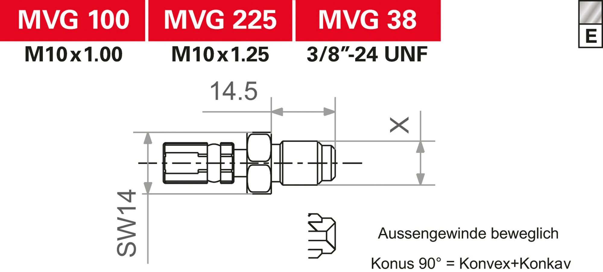 TRW VARIO FITTING MVG 225