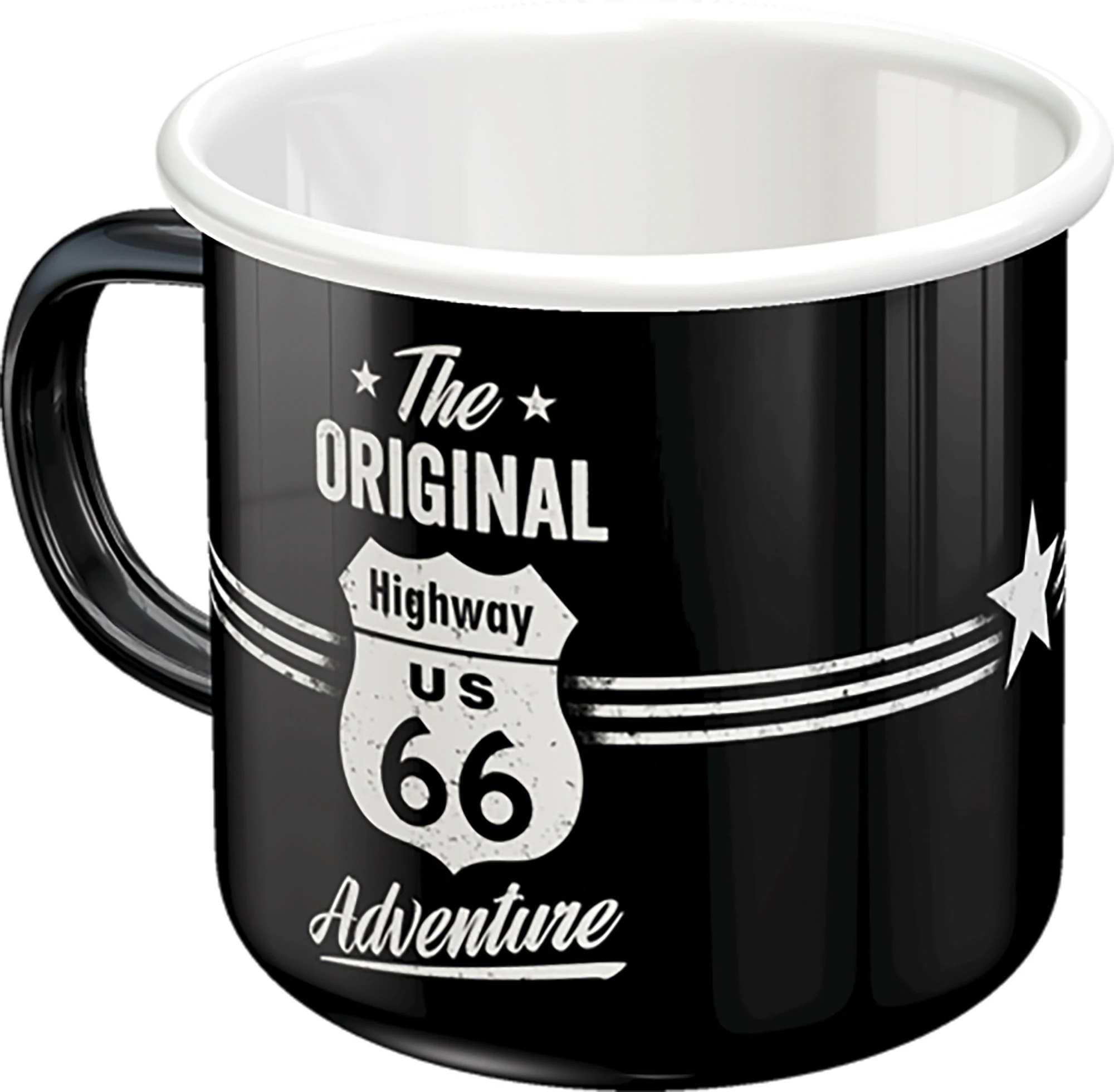 EMAILLE BECHER *ROUTE 66*