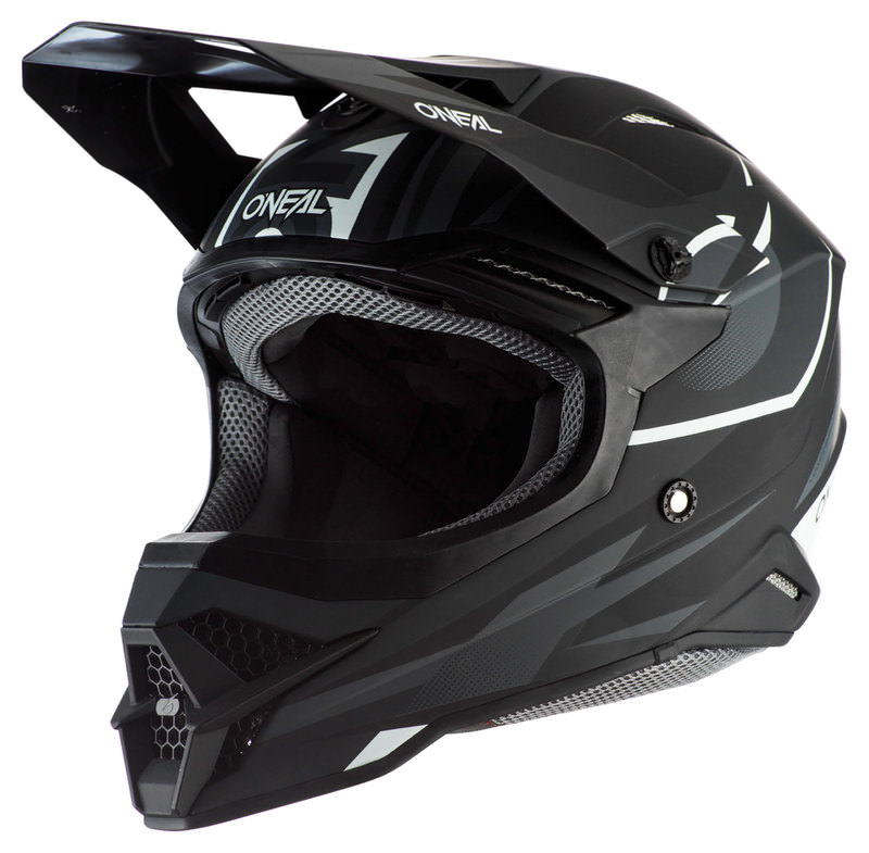 ONEAL 8Series AGRESSOR Motocross Helm weiss Brille Sumo Enduro FR SX 