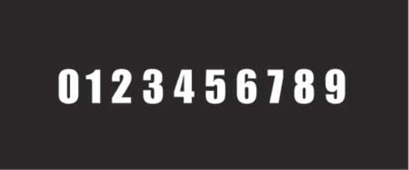 NUMÉRO DE COURSE