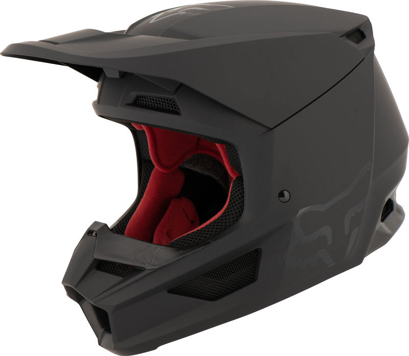 Casque fox v1 noir mat clearance