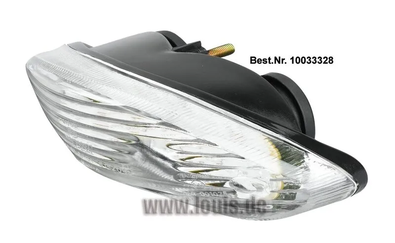 LED-baglys af klar glas