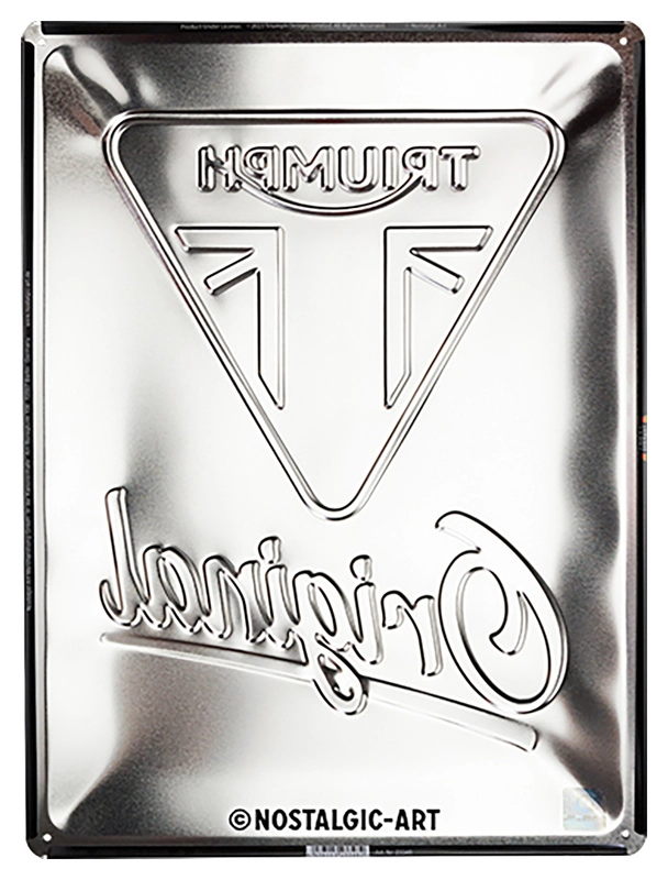 Plaque en tôle Triumph « Original »