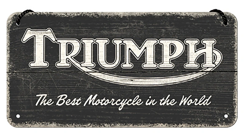 Metalen wandbord Triumph