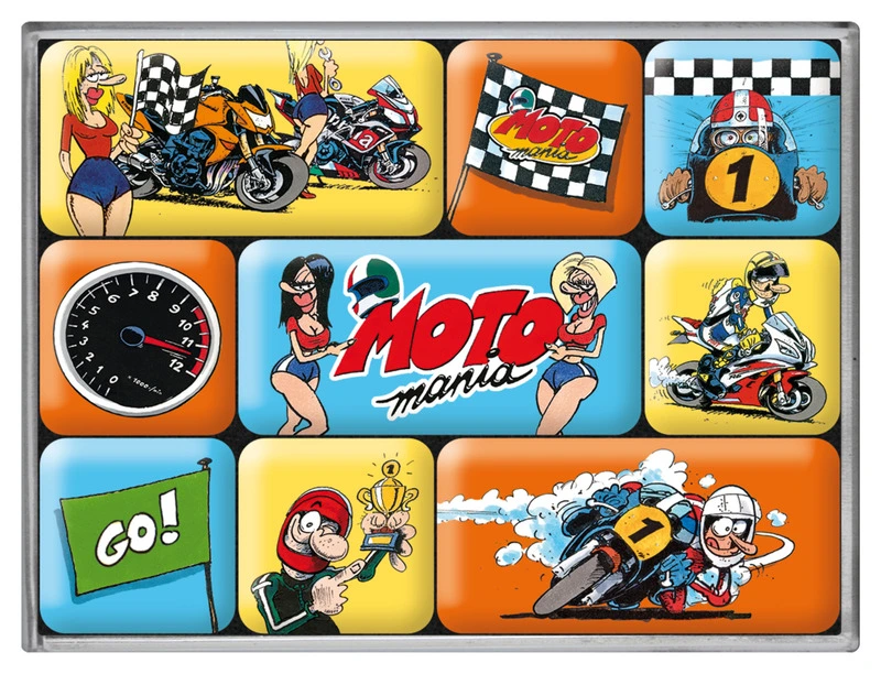 LOT D'AIMANTS MOTOMANIA
