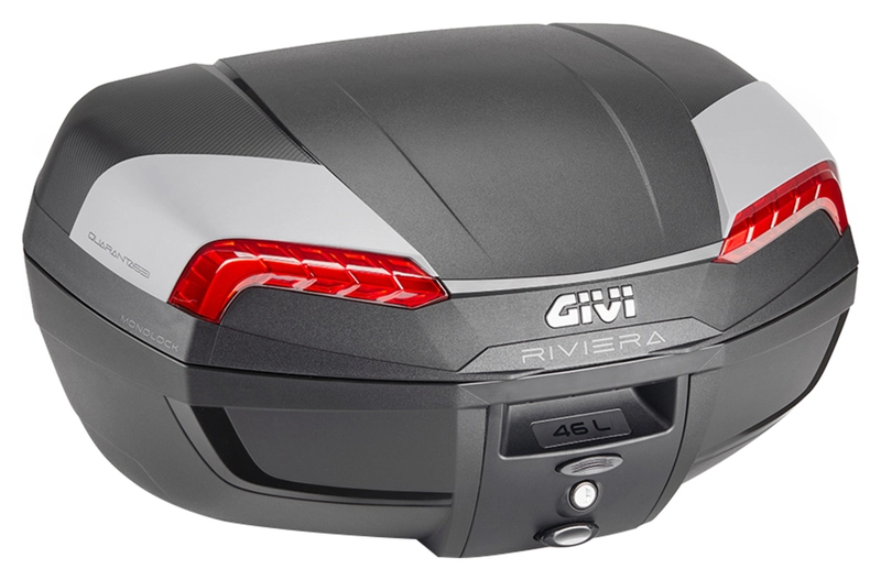 JR PROPO Forza450 メカ　ジャイロ付　フルセット　アルミケース付 Givi TOPCASE E46 RIVIERA MONOLOCK PLAAT 46L