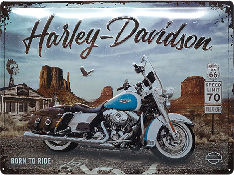 Targa met. retro Harley Davidson