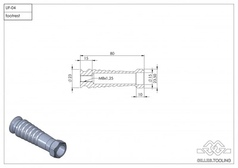 Footrest Uf-04 (Piece)