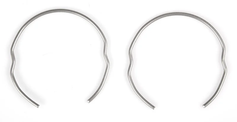 Front fork retaining rings