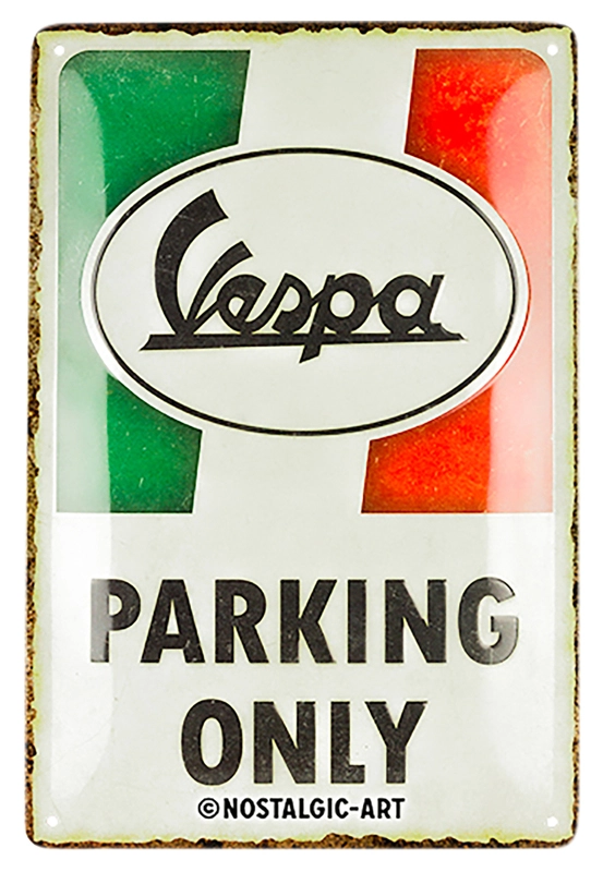 Tabl. blasz. Vespa „Parking Only”