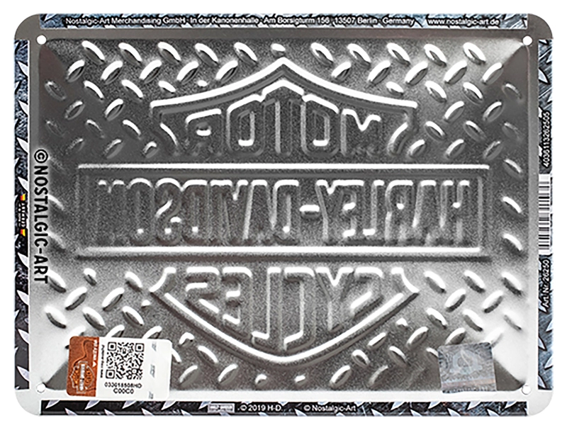 Plåtskylt Harley-Davidson logotyp