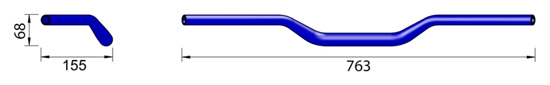 X-Bar Alu-Lenker Superbike X01, B:763 mm