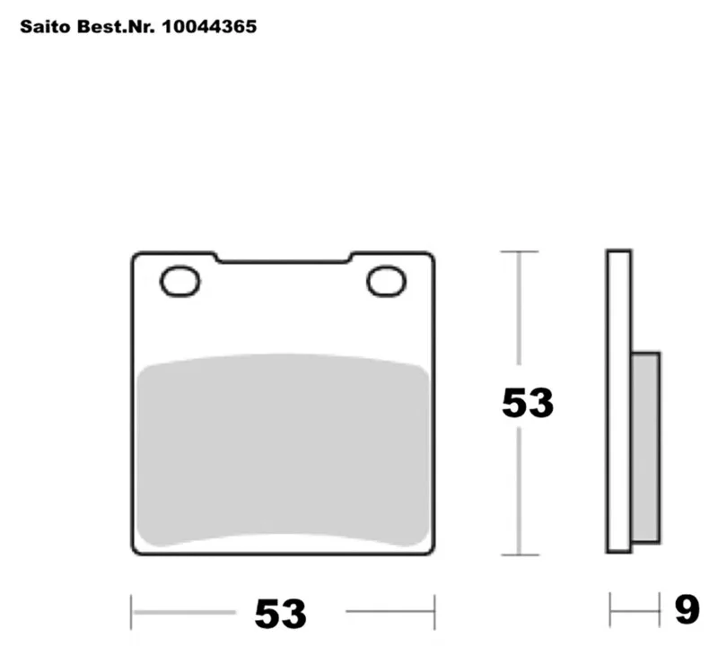 Brake pads sintered with ABE