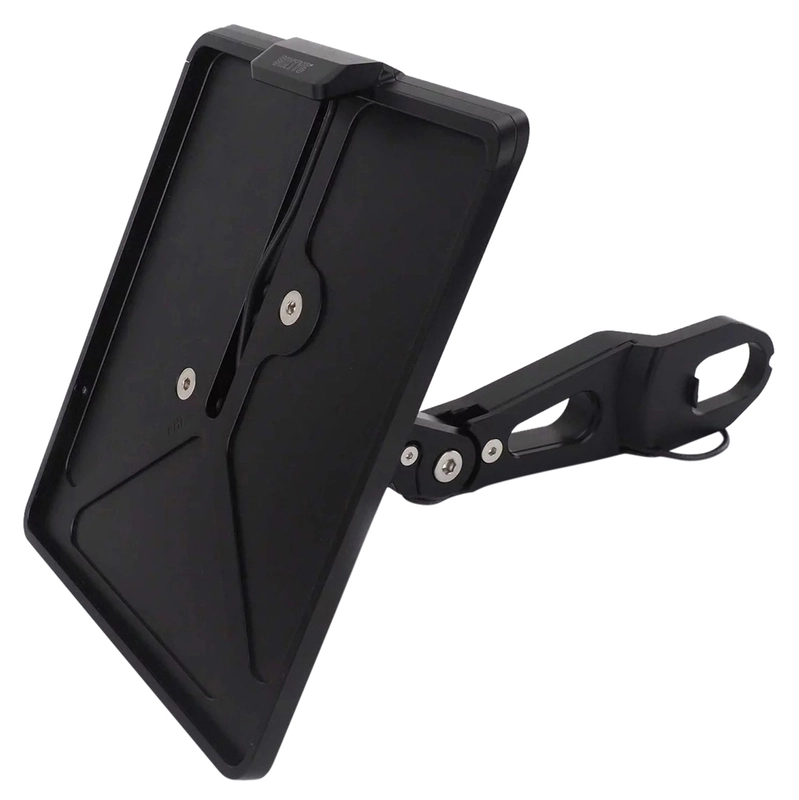 Side number plate holder with ABE