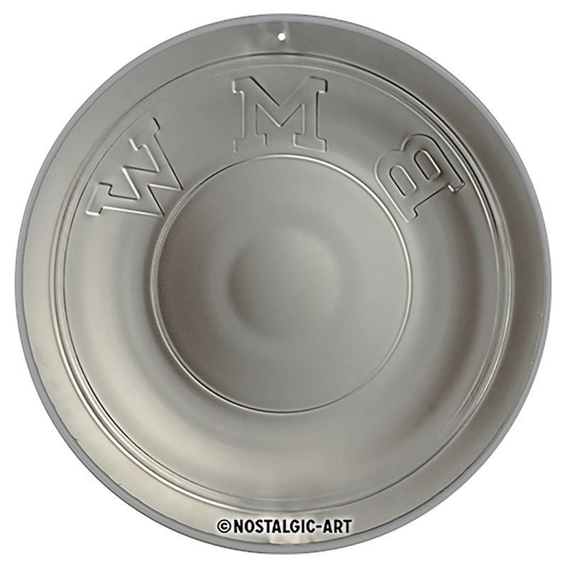 Tin Sign, Round, 3D Embossed