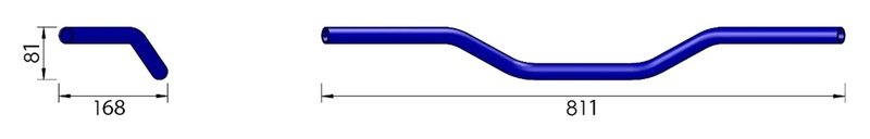 Steel handlebar Roadster H-D L01