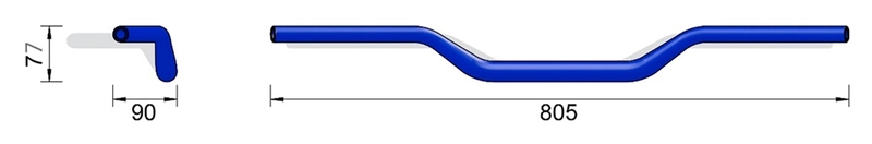 X-Bar Alu-Lenker Cross Bar X00, B: 05 mm