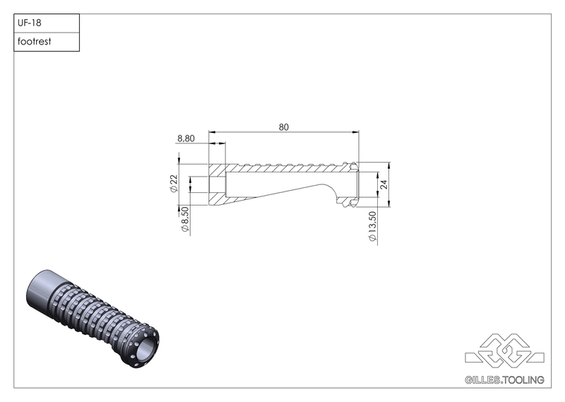 Jeu de repose-pieds Racing UF-18