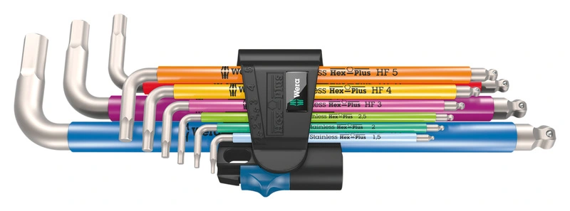 3950/9 clés mâles coudées Hex-Plus HF
