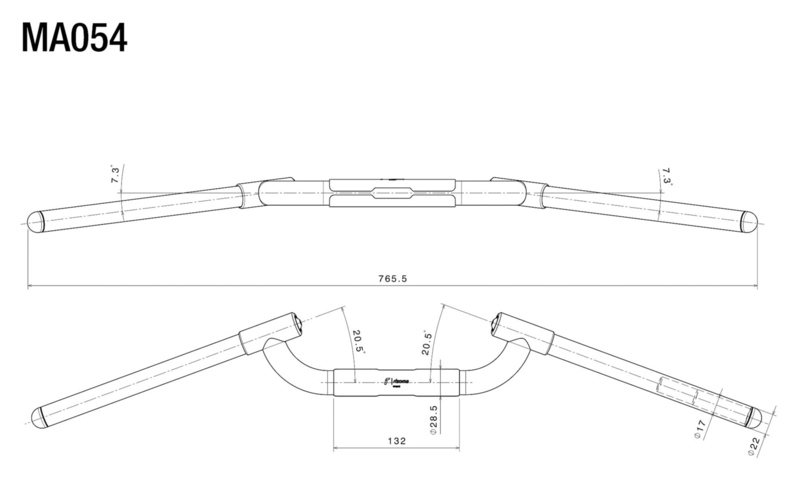 Race Retro Handlebar, Aluminum