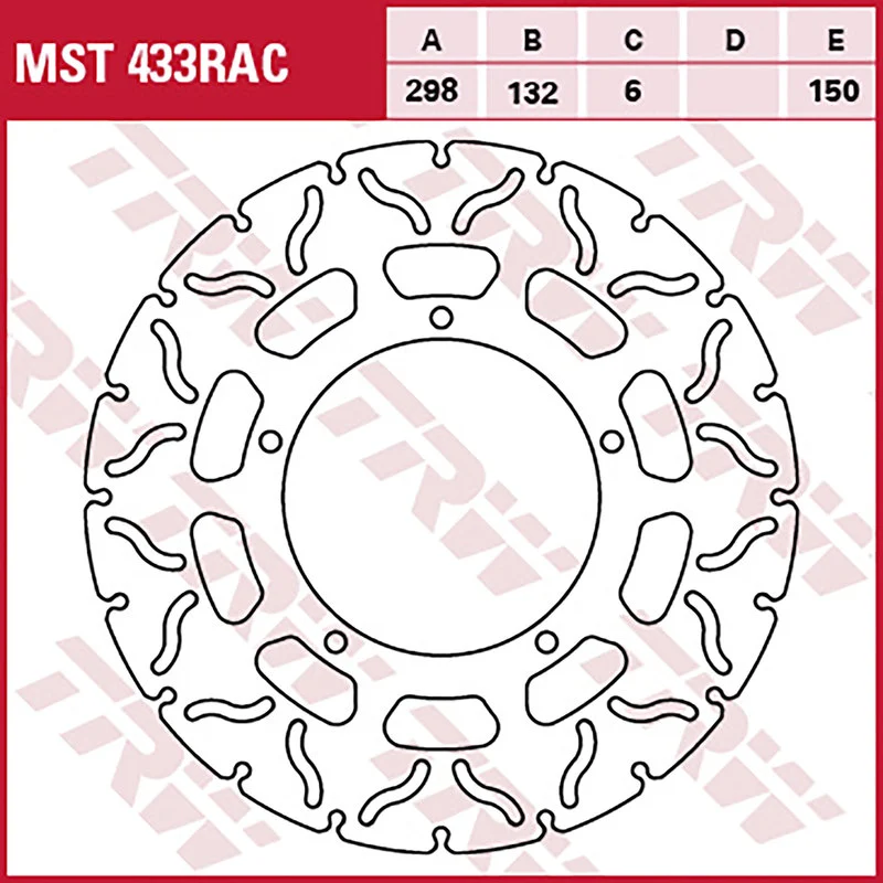 Bremsscheiben Racing, Hinten