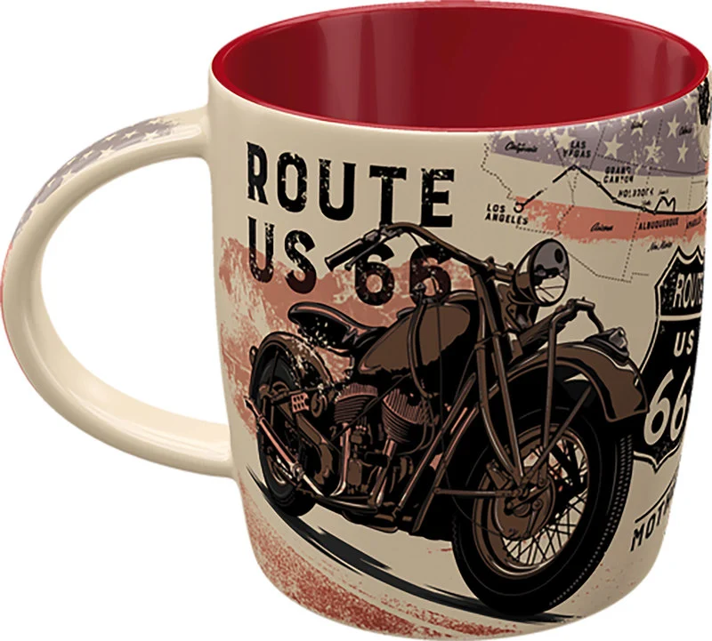 Route 66 Nostalgie Keramik Becher
