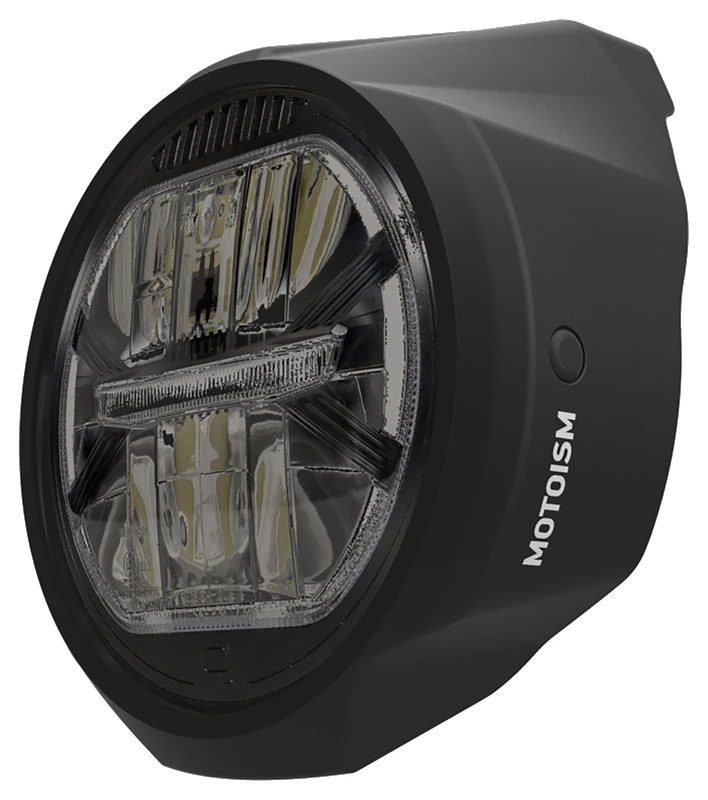 LED headlight + motoism lamp mask