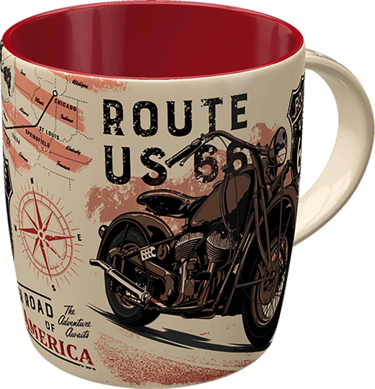 Route 66 Nostalgie Keramik Becher