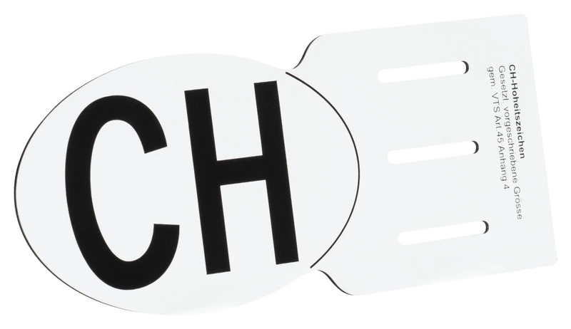 CH-Schild für Kennzeichenhalter