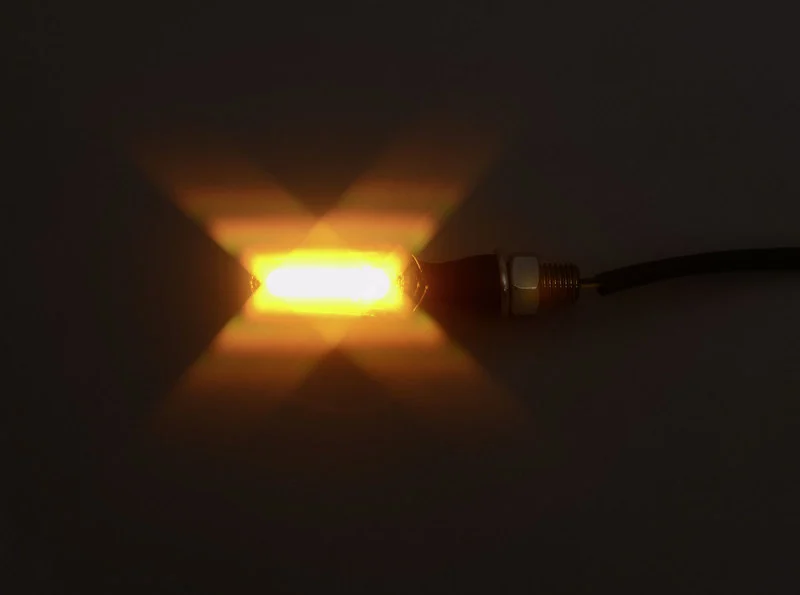 COB-LED Blinker schwarz