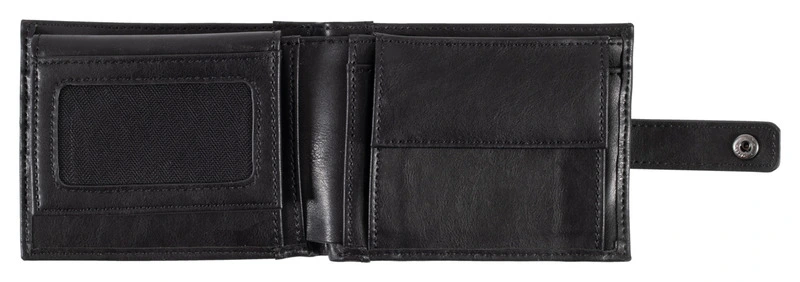 Porte-monnaie, similicuir, noir