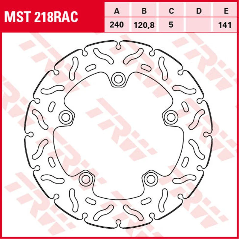 Bremsscheiben Racing, Hinten