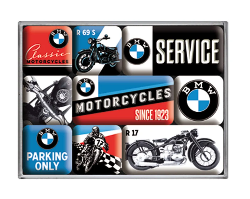 Lot D'Aimants "Motorcycle", 9 Pièces