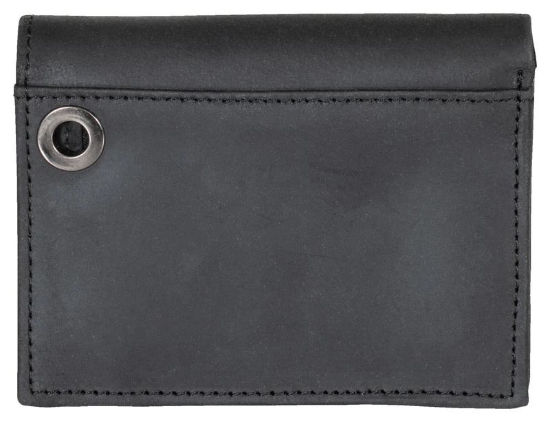 Porte-monnaie en cuir noir