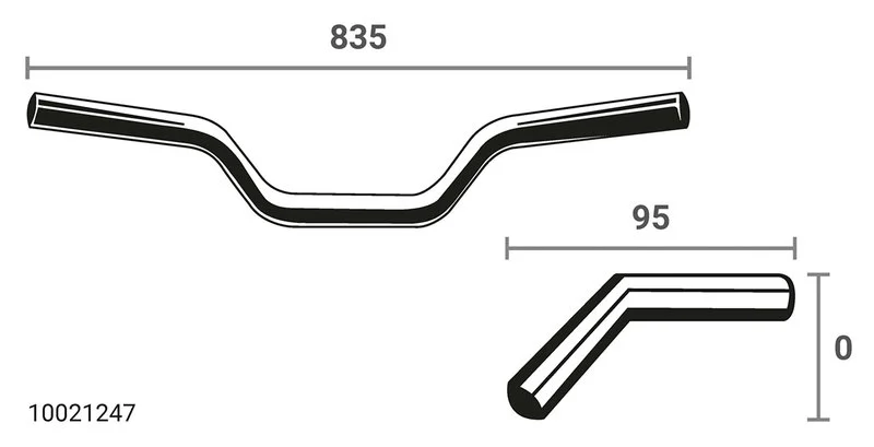 Fat Bar X-Bar Lenker XD2 Breite 835mm