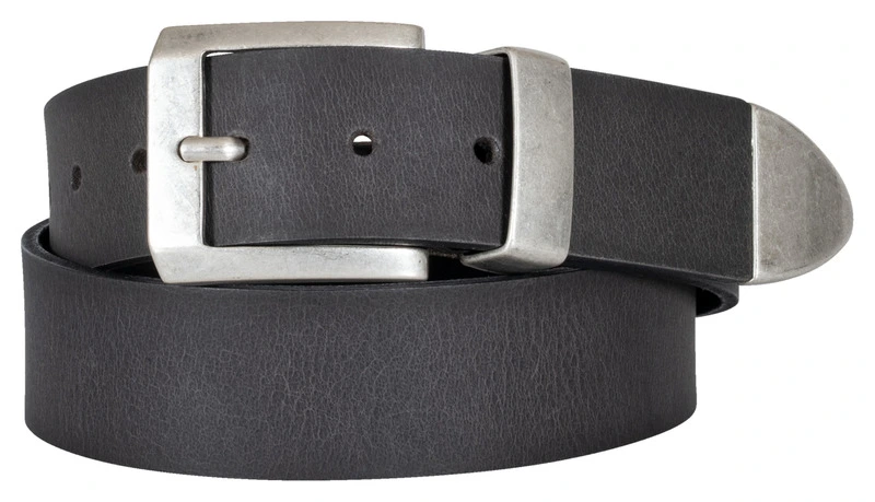 DL-AC-9 leather belt, grey