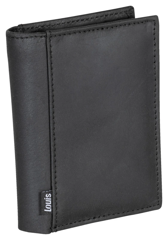 Porte-monnaie en cuir noir
