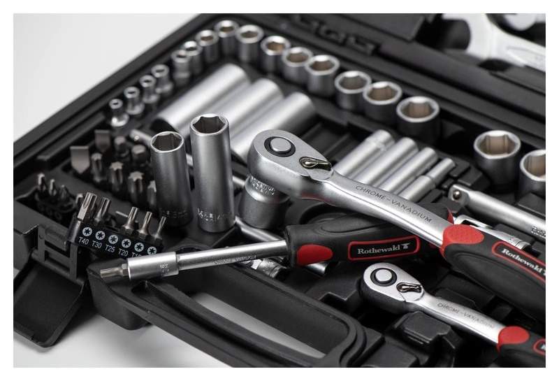 Tool set 92 pieces, metric