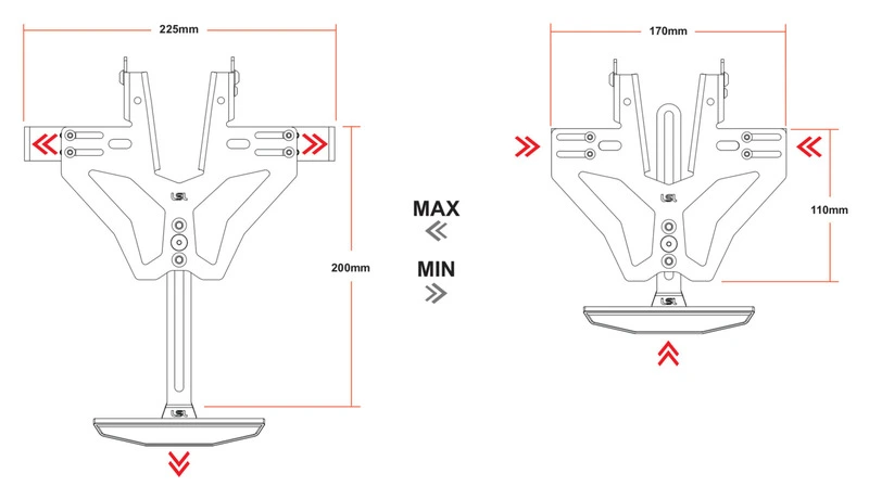 Mantis-RS PRO license plate holder