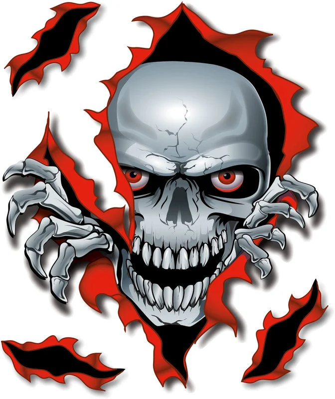 Aufkleber "Totenkopf"